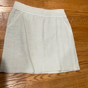 Tan skirt with back zip